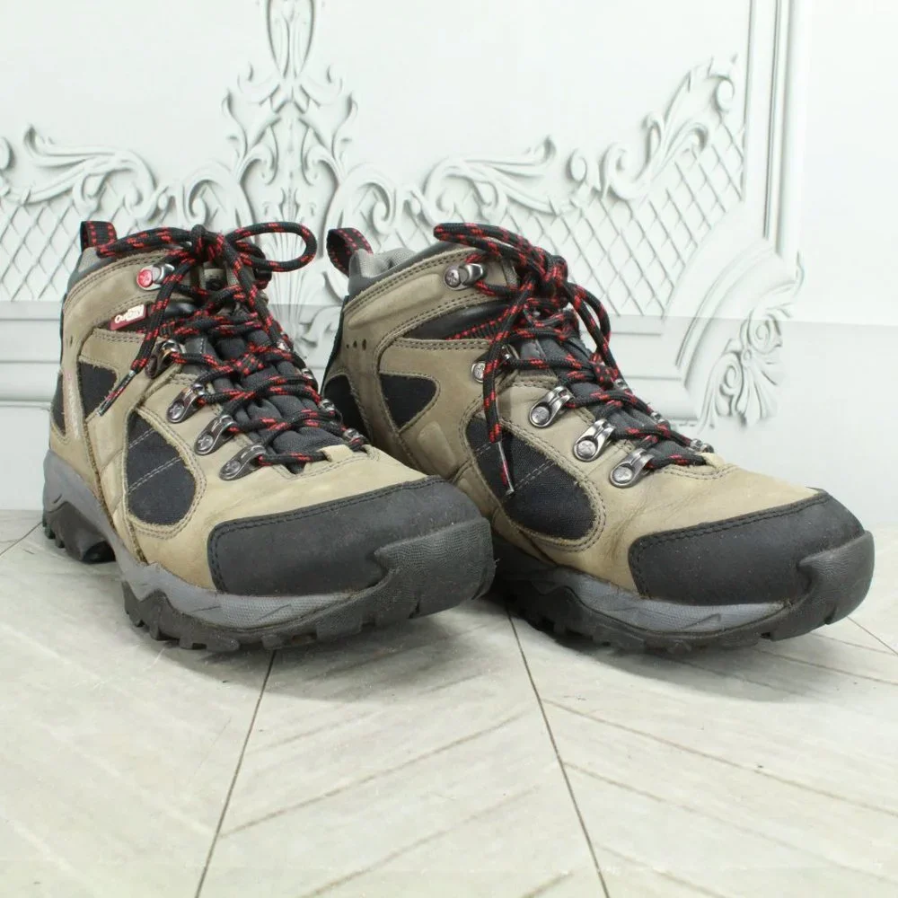 Wenger Tan Leather Lace Up Out Dry Hiking Boots Size 8 - Picture 3 of 9